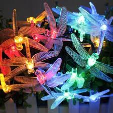 dragonfly solar string lights outdoor