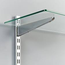 glass adjustable shelving uprights