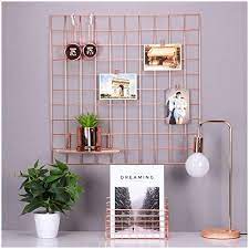 simmer stone rose gold wall grid panel