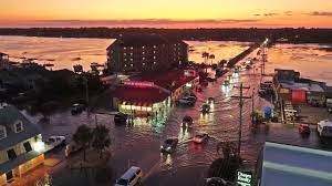 video coastal flooding in garden city