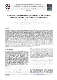 Would you like to know how to translate copy to malay? Pdf Readiness Of Organisation And Employees In The Malaysian Public Organisation Towards Change Management