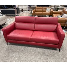 red leather sofa by natuzzi editions