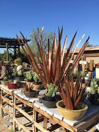 Sculptures Metal Cactus Yard Art