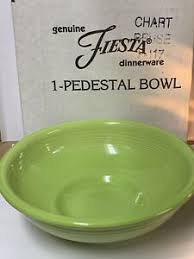 Details About Fiestaware Chartreuse Pedestal Bowl Retired Fiesta Green Footed Serving Dish Nib