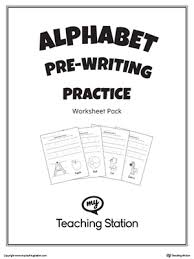 alphabet pre writing practice worksheet