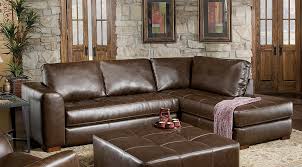 brown soft bonded leather sectional