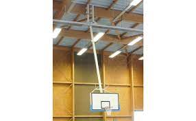 suspended basketball backstop custom