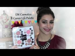em cosmetics career life palette