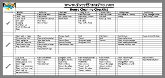 30 free cleaning schedule templates