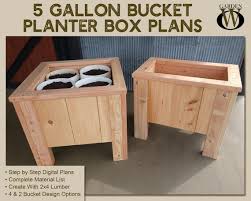 2 X 4 Diy 5 Gallon Bucket Planter Box