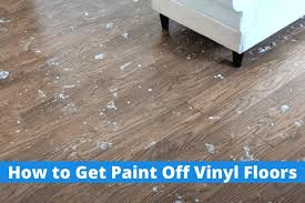 how to get paint off vinyl floors