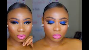 blue glitter eyeshadow makeup tutorial