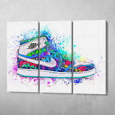 Graffiti Air Hi Tops Sneaker Shoes Nike