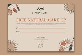 beauty salon gift certificate