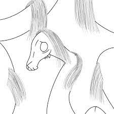 Just download one, open it in any image editor and print. A Gentle Long Horse Cartoon Amino