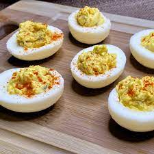 deviled eggs with relish flipped out food
