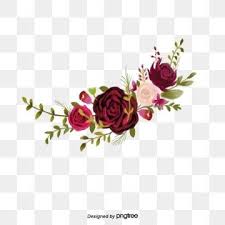 Discover free hd flower png images. European Royal Dark Red Background Pattern H5 Free Watercolor Flowers Burgundy Flowers Watercolor Flower Wreath