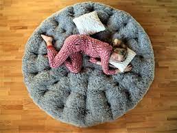 Shaggy Fluffy Floor Cushion Large Sizes