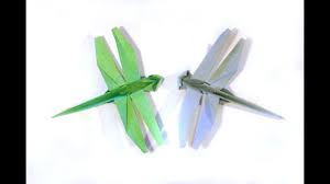 origami dragonfly tutorial how to