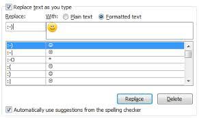 include emoticons in ms outlook