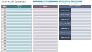 Daily Schedule Planner Template Printable Schedule Template
