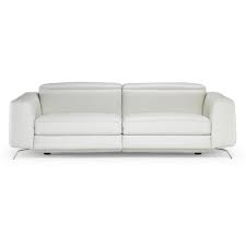 natuzzi editions white leather sofa