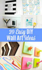 20 easy diy wall art ideas hello