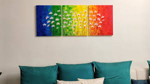 easy canvas painting for living room