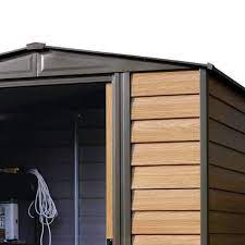 woodridge 6 ft w x 5 ft d storage shed arrow