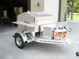 trailer mounted gas barbecue grill bbq