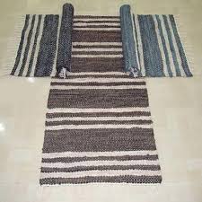 striped leather rugs