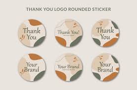 branding logo sticker decorated