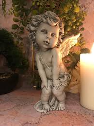 Guardian Angel Figurine Cherub Statue