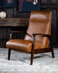denali leather recliner modern rustic