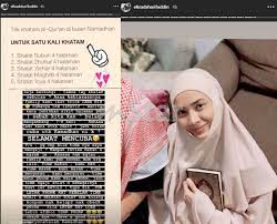Solat zohor 4 halaman 3. Siti Elizad Kongsi Tip Khatam Al Quran Di Bulan Ramadan Letak Telefon Dekat Luar Semasa Mengaji Dan Selesai Solat Hiburan Mstar