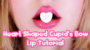 heart shaped cupid s bow lip tutorial