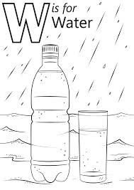 More 100 coloring pages from nature coloring pages category. Water Letter W Coloring Page Free Printable Coloring Pages For Kids