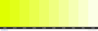 tints of chartreuse yellow color