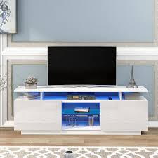 Tv Stand With 4 Storage Cabinets