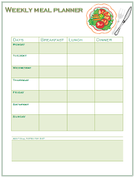 Perfect Meal Planning Template For You And Your Family