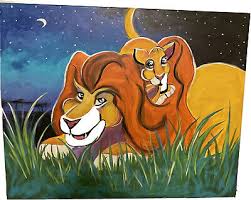 Disney Lion King Simba Mufasa Painting