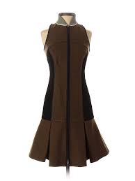 Details About Fendi Women Brown Casual Dress 38 Italian