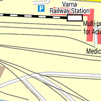 Въведи крайната точка, примерно град варна (varna, bulgaria). Map Of Varna With Streets Addresses Route