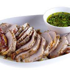 herb roasted pork loin with gremolata