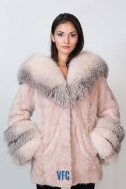 Fox Fur Hood Real Mink Fur Coat