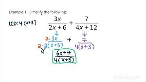 Adding Rational Expressions With Linear