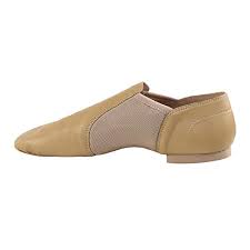 Danzcue Slip On Jazz Shoes Leather Upper 5 M Tan