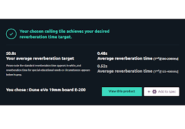 room acoustics calculator zentia