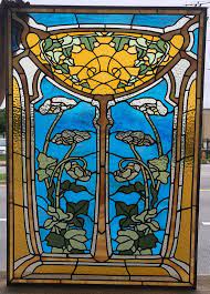 Stained Glass Window W 430 Art Nouveau