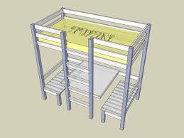 how to build a loft bed with a built in